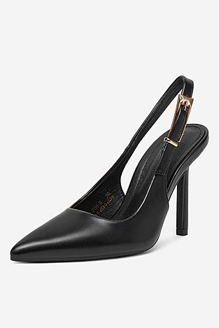 Pantofi cu toc DeeZee 6-705-8 NEGRU