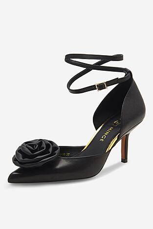 Czółenka EVA MINGE ROSE-V1520-15 Czarny