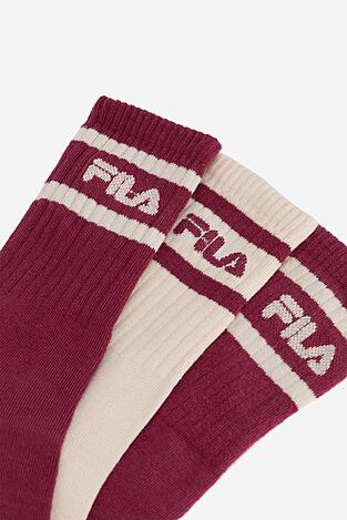 Ponožky Fila F3608-AW24 (3-PACK) RŮŽOVÁ