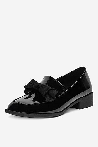 Mokasyn DeeZee SQ873-1-BLACK PAT Czarny