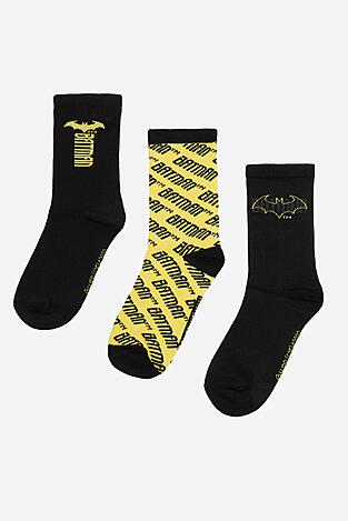 Ponožky Batman CEO-ACCCS-AW25-205WBBAT(3-PACK) ČERNÁ