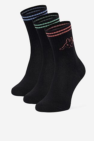 Zokni Kappa CEO_KR_KAPPA_DZ006_W_AW25 (3 -PACK) FEKETE