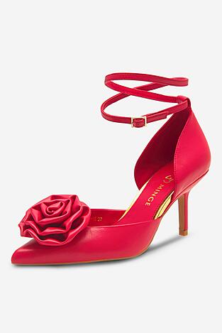 Елегантни обувки EVA MINGE ROSE-V1520-15 ЧЕРВЕН