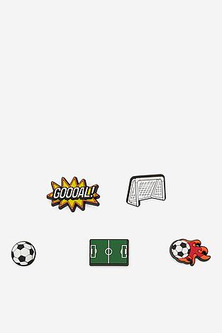 Ozdoba na obuv Crocs FUTBOL 5 PACK 10015249 MIX