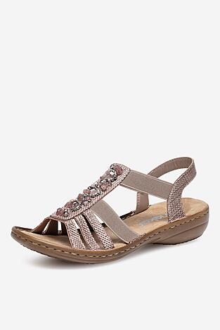 Sandały Rieker 60818-31 Różowy