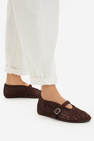 Baleriny Badura EO-AISHA-LT516-207 Brązowy ciemny