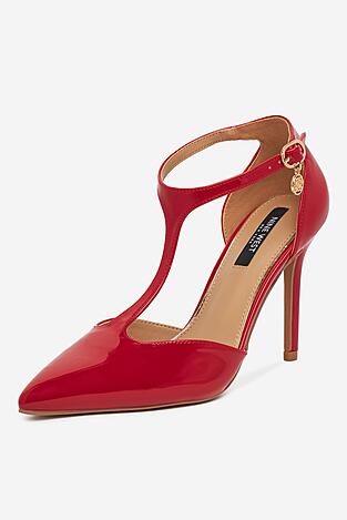Lodičky NINE WEST WS21582-01 ČERVENÁ