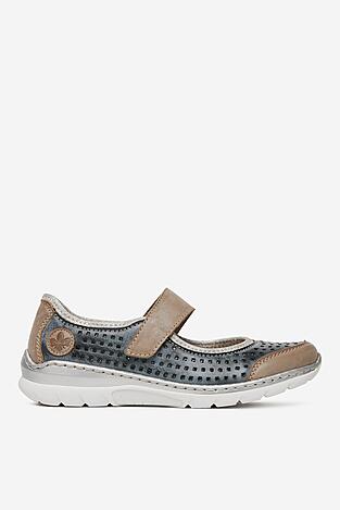 Baleriny Rieker L32B5-42 Granatowy
