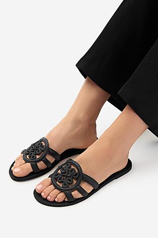 Klapki NINE WEST CEO-CT1120 Czarny