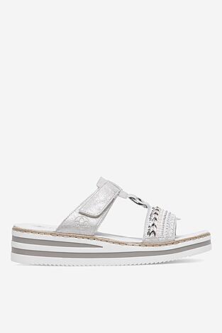 Klapki Rieker V02M6-40 Szary