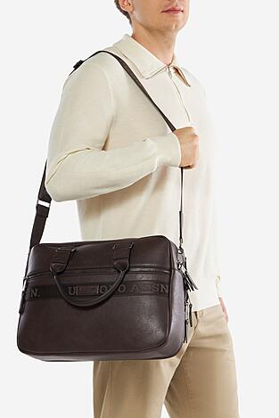 Мъжка чанта U.S. POLO ASSN. BIUXT8471MVP ТЪМНОКАФЯВ