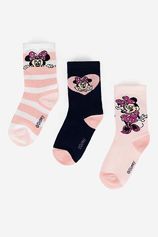 Чорапи Mickey&Friends ACCCS-AW24-341DCLS (3-PACK) РОЗОВ