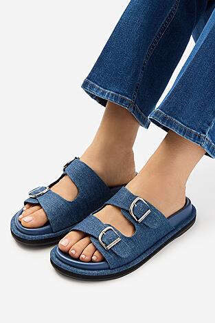 Klapki GUESS JEANS EO-R26SS03458 Jeansowy
