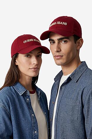 Czapka z daszkiem GUESS JEANS CWBEO-GJ-U3-007-SS26 Czerwony