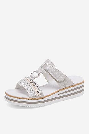 Klapki Rieker V02M6-40 Szary