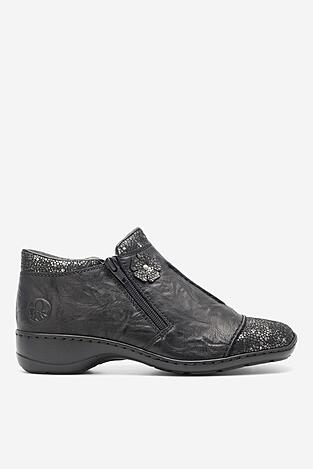 Półbuty Rieker 58388-01 Czarny