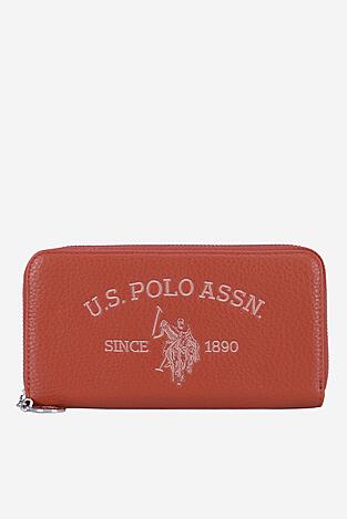 Portfel damski U.S. POLO ASSN. WIUXT8413WVP Miedziany