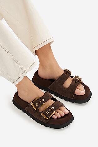 Klapki Badura EO-ALIVIA-LT2525-1 Brązowy ciemny