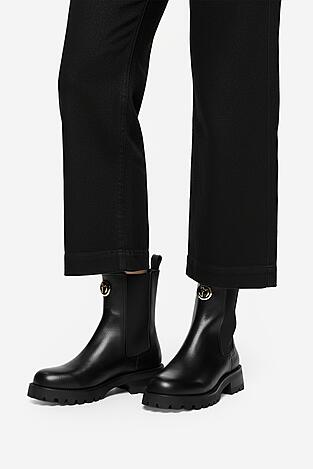 Bokacsizma EVA MINGE EO-LARA-220-701 FEKETE