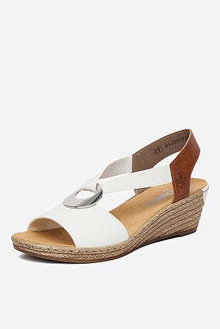 Sandały Rieker CEO-624H6-81 Biały