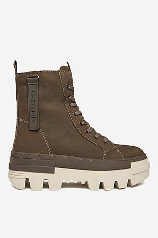 Vysoké šnurovacia topánky G-STAR RAW CEO-WI16-PATTRICK-01 OLIVOVÁ