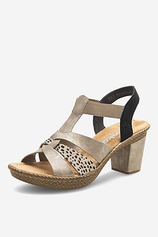 Sandały Rieker 665K3-60 Beżowy