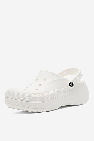 Șlapi pentru bazin Crocs C-BAYA PLATFORM CLOG 208186-100 ALB