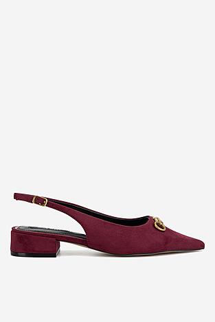 Baleriny NINE WEST WFA2991-1 Bordowy