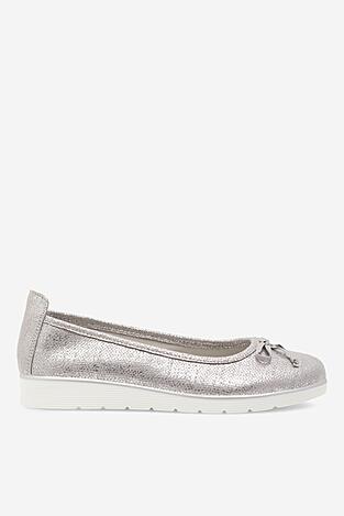 Baleriny Clara Barson WYL3650-3 Srebrny