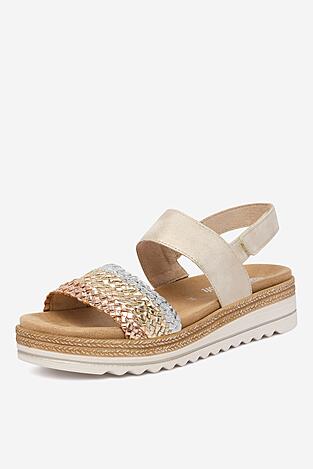 Sandały Remonte CEO-D0Q56-90 Złoty