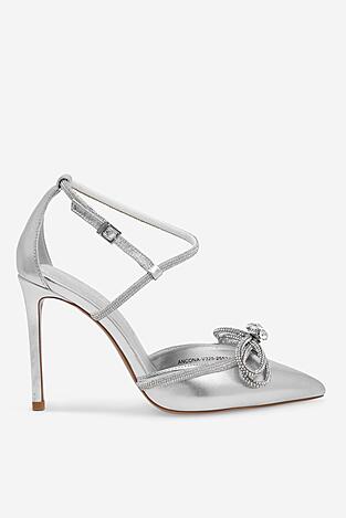 Pantofi cu toc EVA MINGE ANCONA-V325-25531 ARGINTIU