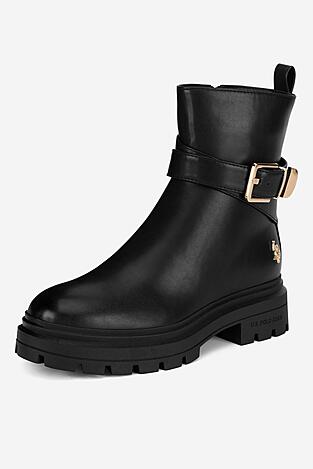 Kotníková obuv U.S. POLO ASSN. ALICJA004W/DY1 ČERNÁ