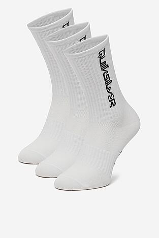 Чорапи QUIKSILVER AS_QUIKSILVER_100W_SS25 (3-PACK) БЯЛ
