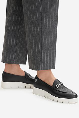 Mokasyn U.S. POLO ASSN. EO-NOVA001W/6L1 Czarny