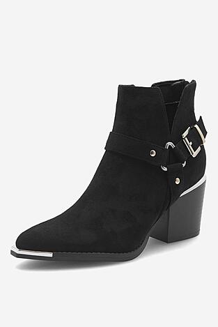 Bokacsizma DeeZee YOLANDA LS6075-01 FEKETE