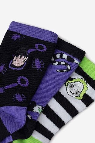 Чорапи BEETLEJUICE ACCCS-AW24-324WBBJ (3-PACK) ЧЕРЕН