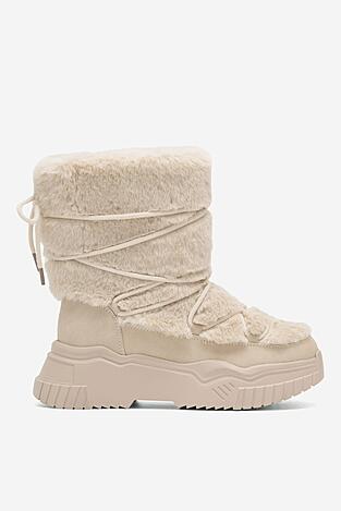 Botki DeeZee NELA WS6009-01 Beżowy