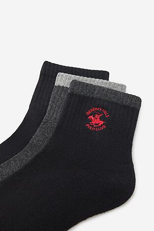 Чорапи Beverly Hills Polo Club AS_BHPC_007_Z_SS2025_(3PACK) ЧЕРЕН