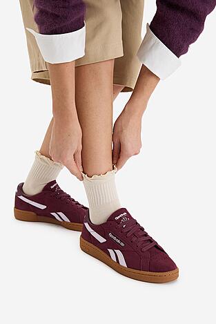 Obuwie sportowe Reebok EO-CLUB C GROUNDS UK 100229523 Bordowy