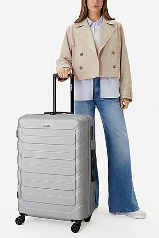 Walizka Gino Rossi CEO-GIN-L-003-05-SILVER Srebrny