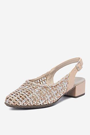 Czółenka Rieker CEO-47078-90 Złoty