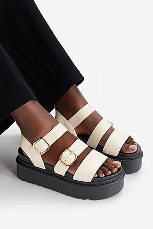 Sandały DeeZee CEO-HY632-1 Kremowy