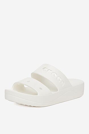 Klapki basenowe Crocs BAYA PLATFORM SANDAL 208188-100 Biały