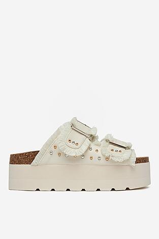 Pantofle DeeZee LB-P1748 KRÉMOVÁ