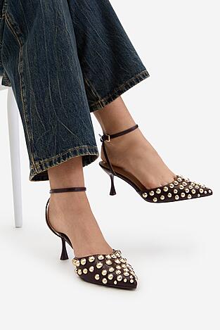 Czółenka DeeZee CEO-HY0570-1 Brązowy