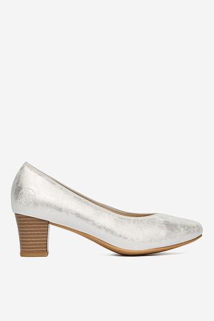 Czółenka Rieker CEO-44650-90 Srebrny