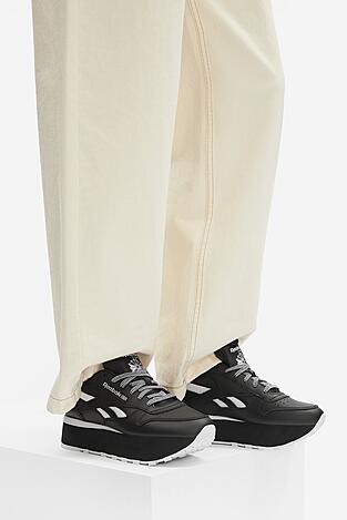 Obuwie sportowe Reebok CLASSIC LEATHER TRIPLE LIFT 100209621 Czarny