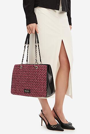 Geantă de mână NINE WEST EO-HUDSON-HEAVEN-LDA8005A GRENA