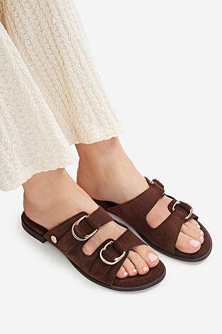 Klapki U.S. POLO ASSN. EO-KATYA001W/6S1 Brązowy