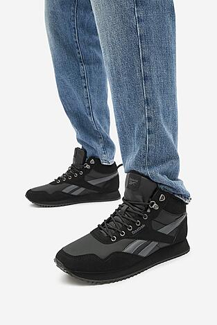 Vysoké šnurovacia topánky Reebok H8-003 MM ČIERNA
